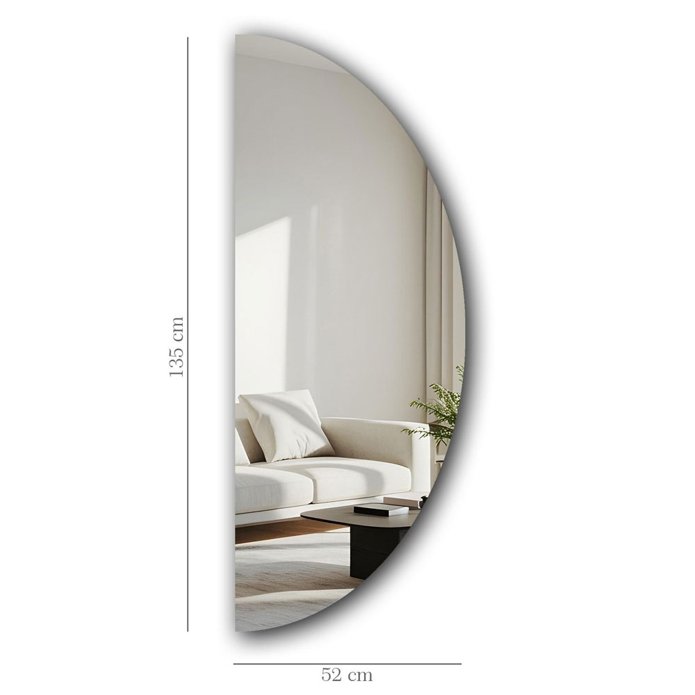 Parklane Glass Half Wall Mirror in Clear