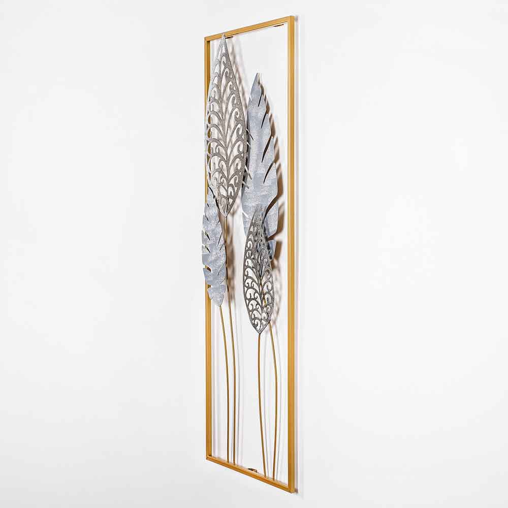 Parklane Metal Argent Leaf Wall Art in Gold and Silver
