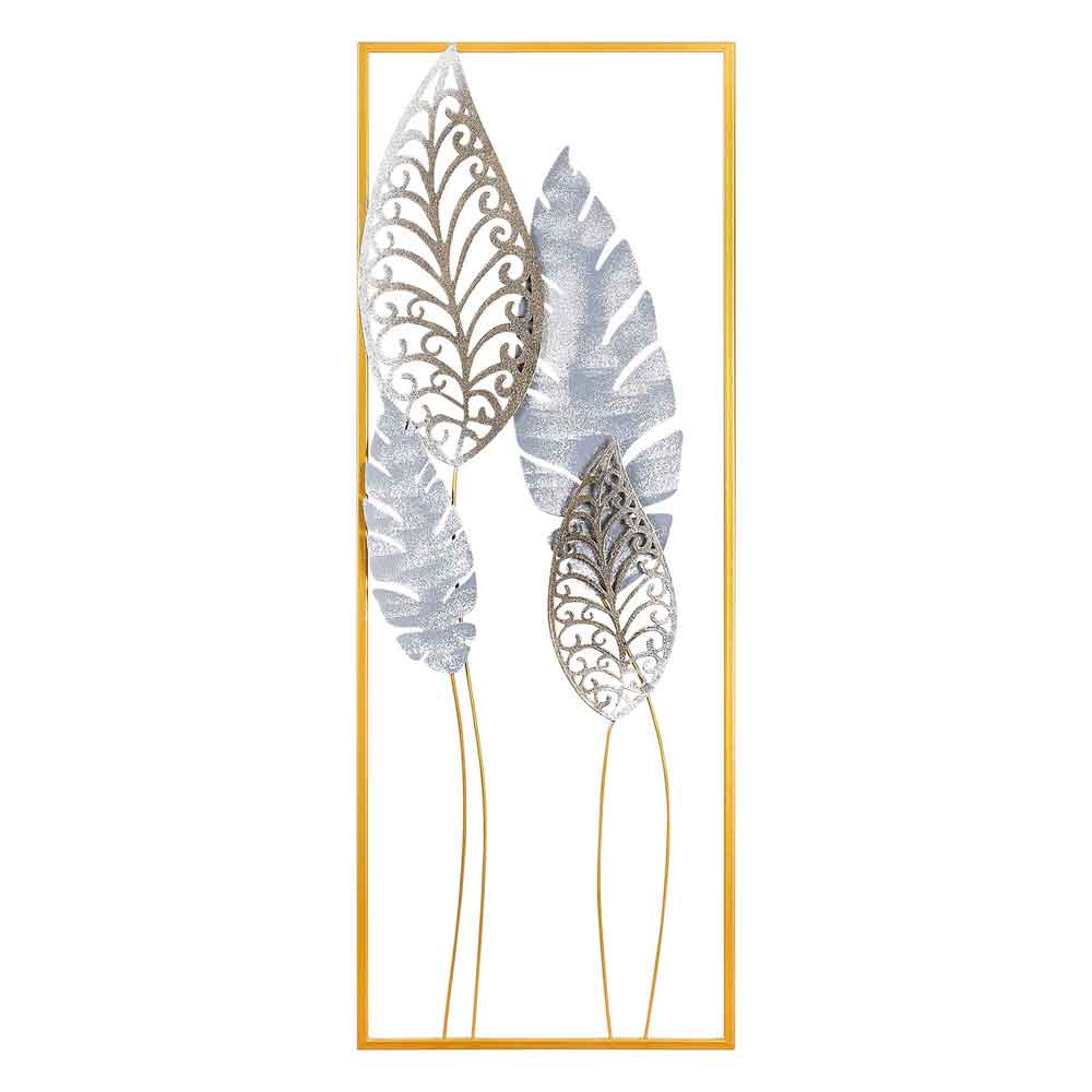Parklane Metal Argent Leaf Wall Art in Gold and Silver