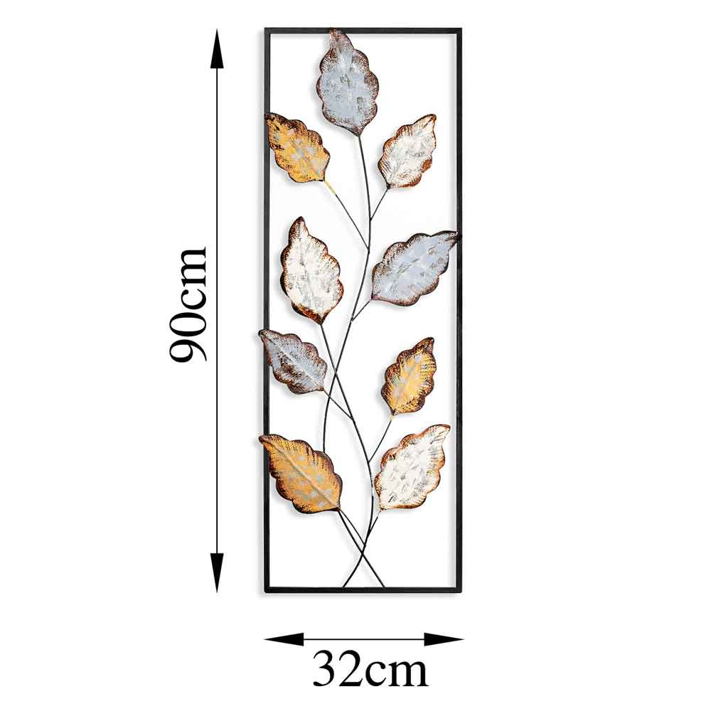 Parklane Metal Argentis Leaf Wall Art in Copper and Gold