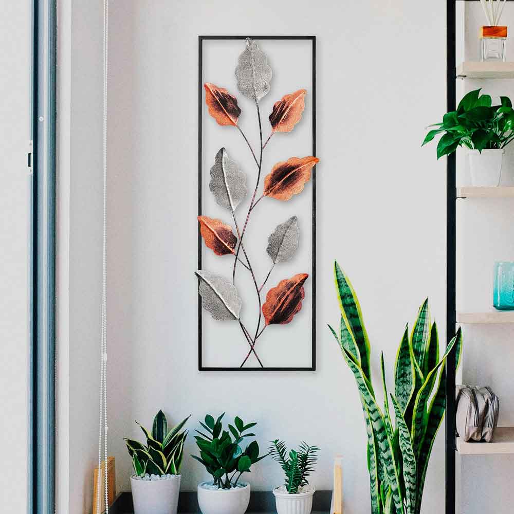 Parklane Metal Argentis Leaf Wall Art in Copper and Silver