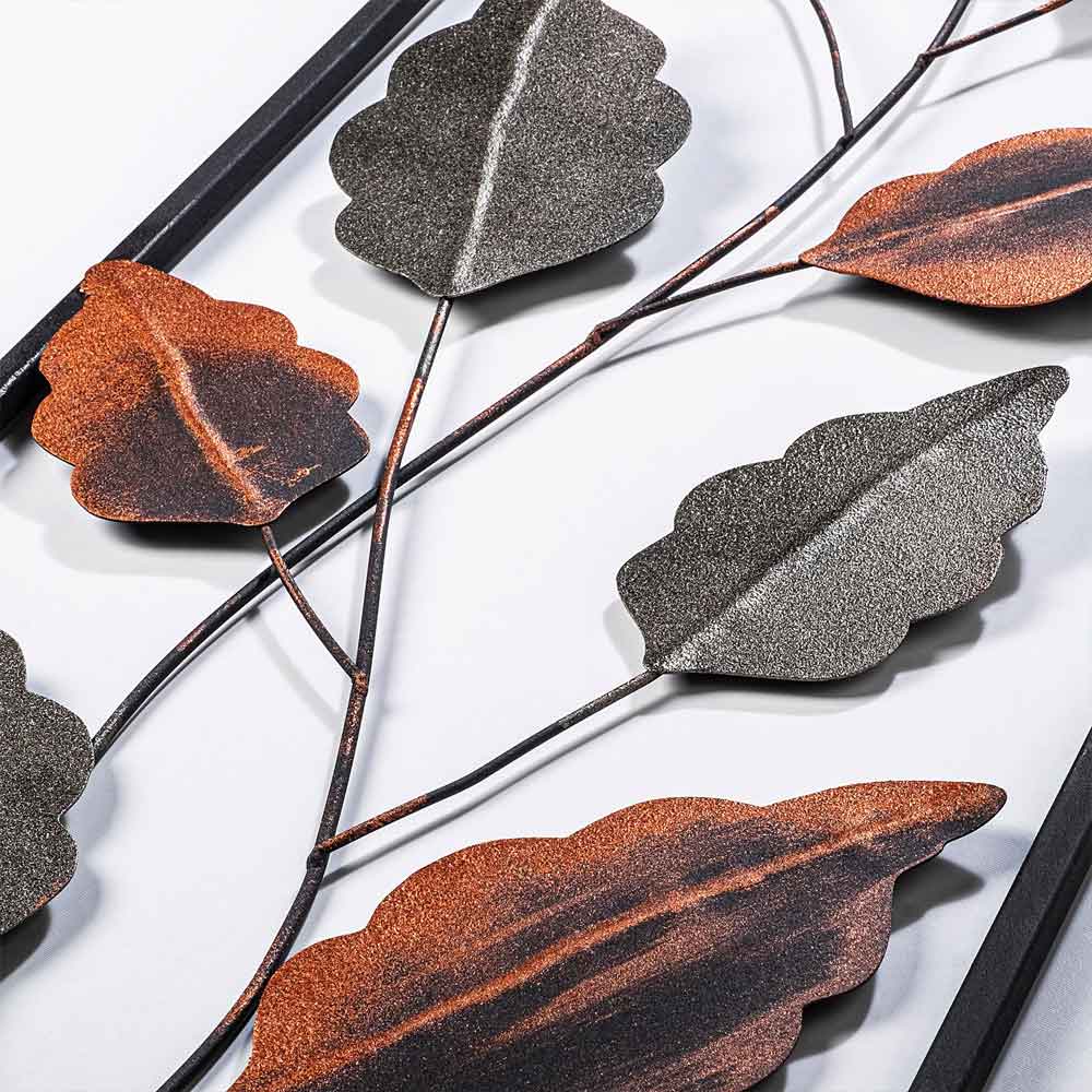 Parklane Metal Argentis Leaf Wall Art in Copper and Silver