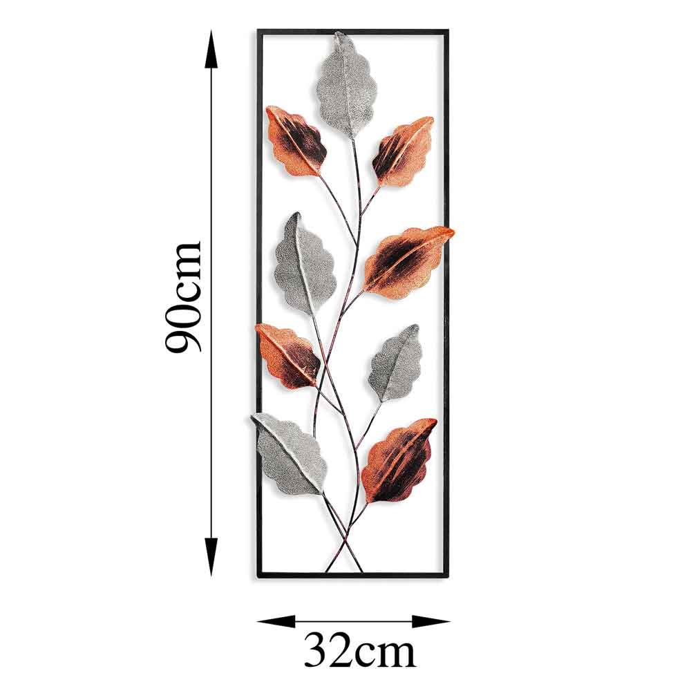 Parklane Metal Argentis Leaf Wall Art in Copper and Silver
