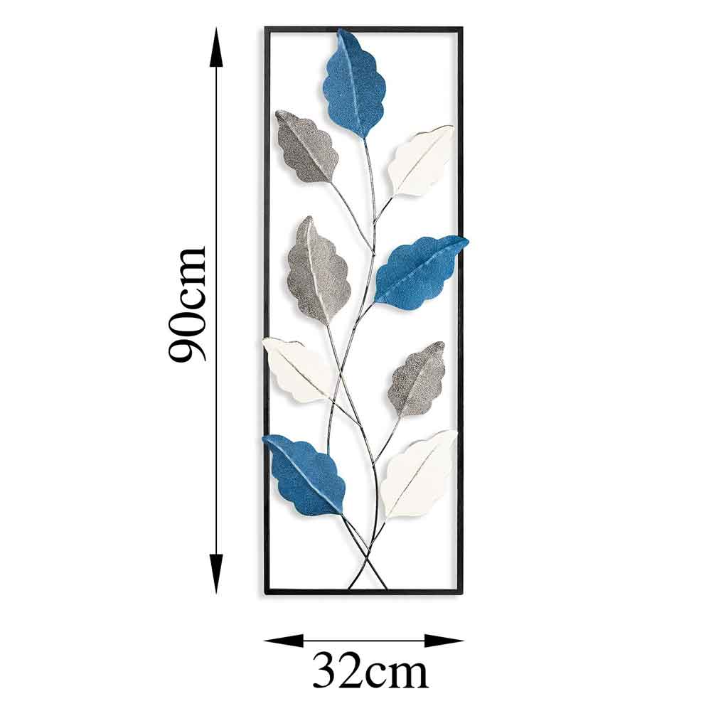 Parklane Metal Argentis Leaf Wall Art in Multicolour