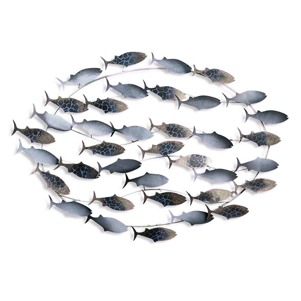 Parklane Metal Aurelian Aquatic Wall Art in Black and White