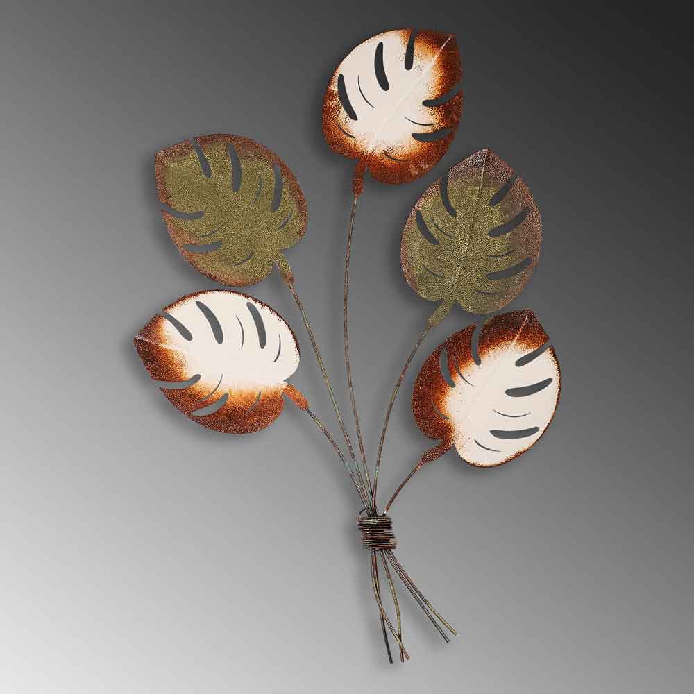Parklane Metal Palms Bouquet Wall Art in Brown and Bronze