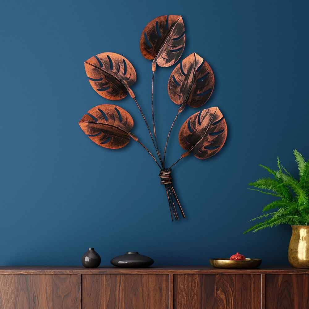 Parklane Metal Palms Bouquet Wall Art in Copper