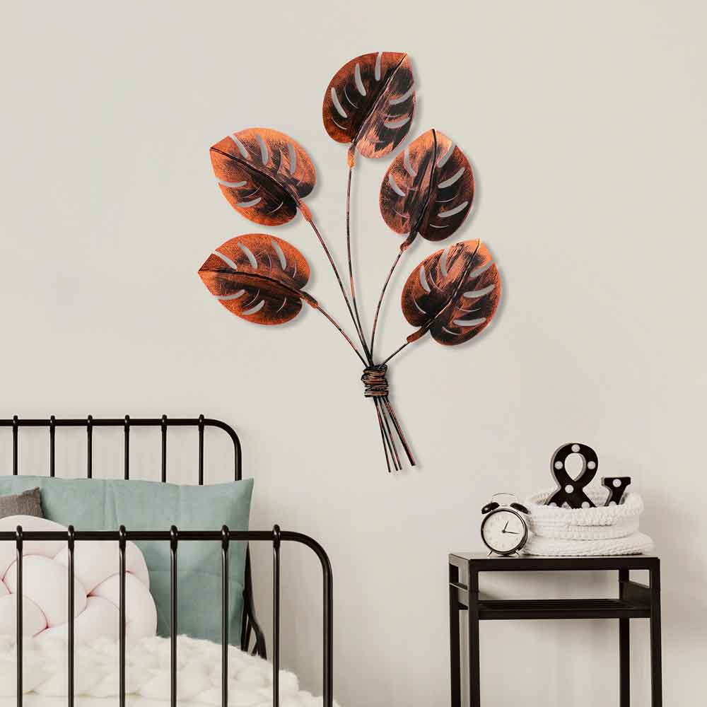 Parklane Metal Palms Bouquet Wall Art in Copper