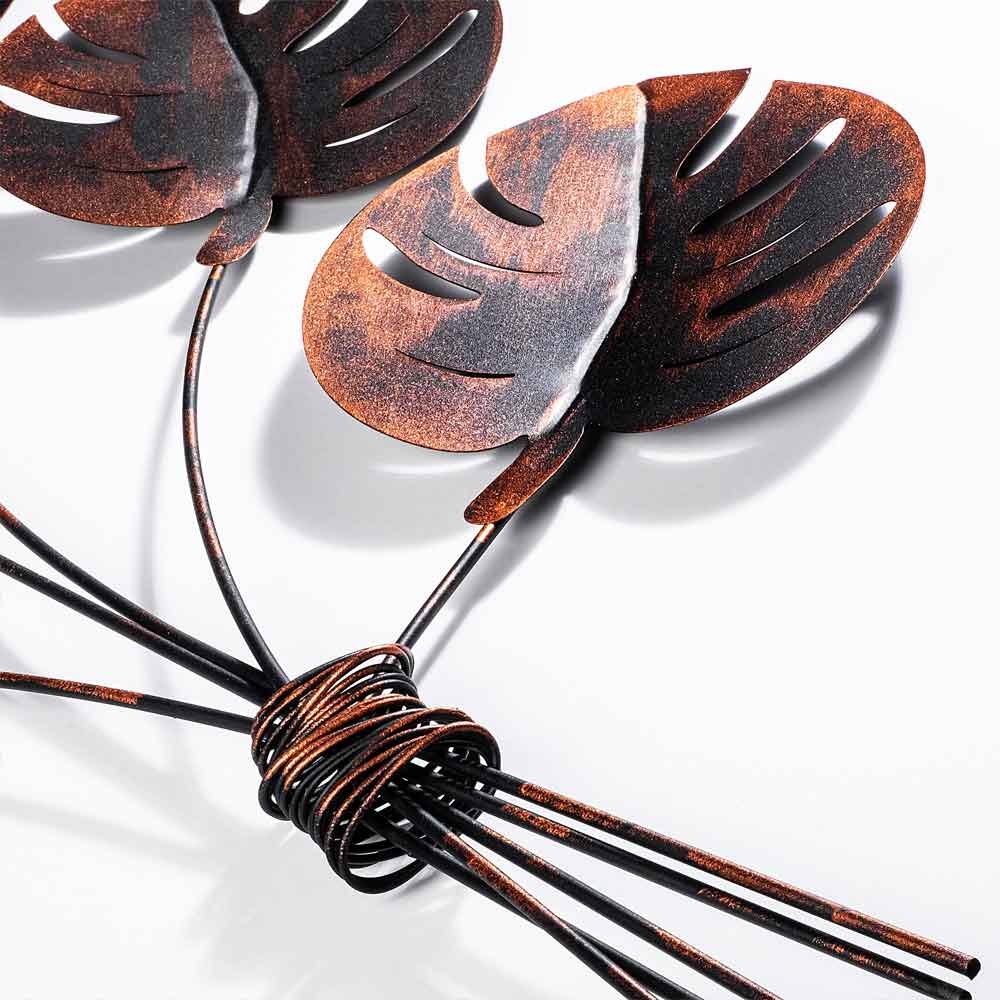 Parklane Metal Palms Bouquet Wall Art in Copper