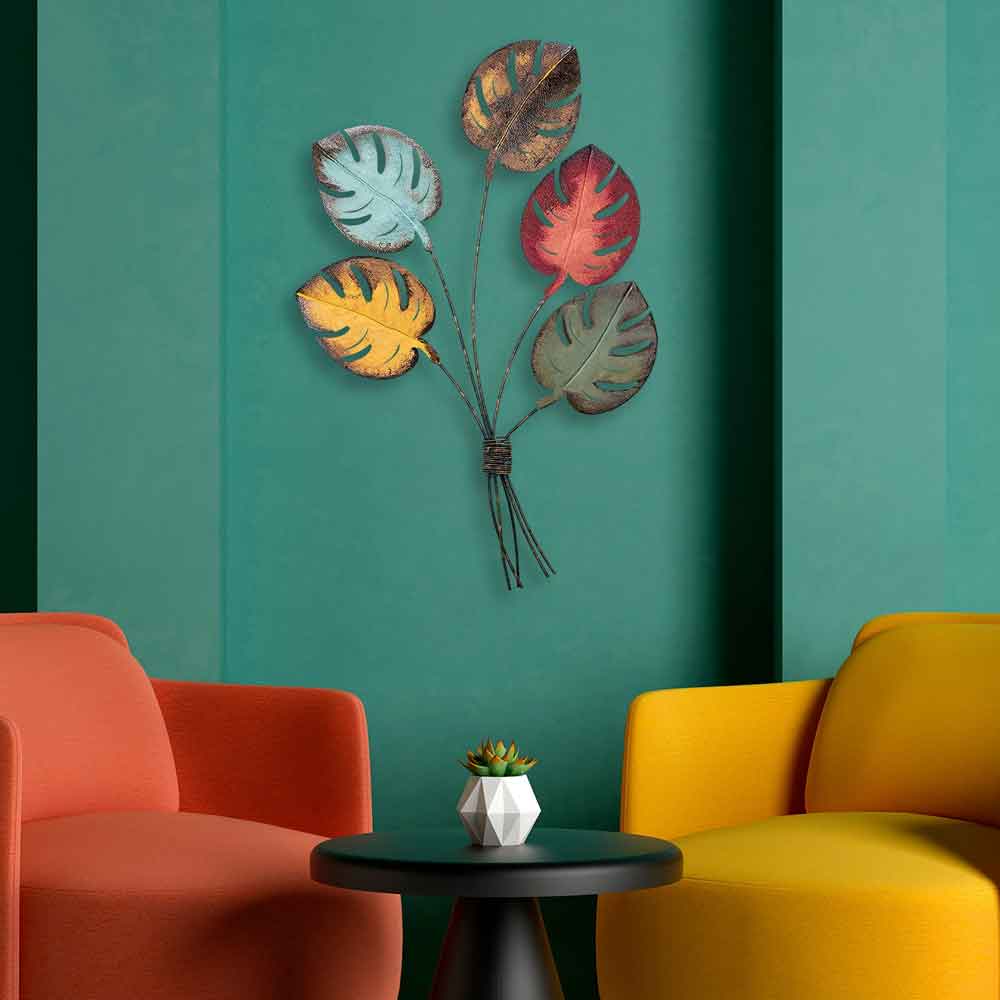 Parklane Metal Palms Bouquet Wall Art in Multicolour
