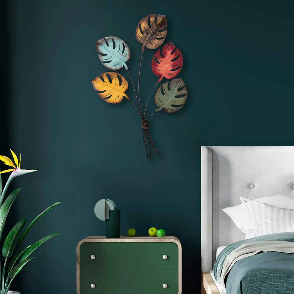 Parklane Metal Palms Bouquet Wall Art in Multicolour