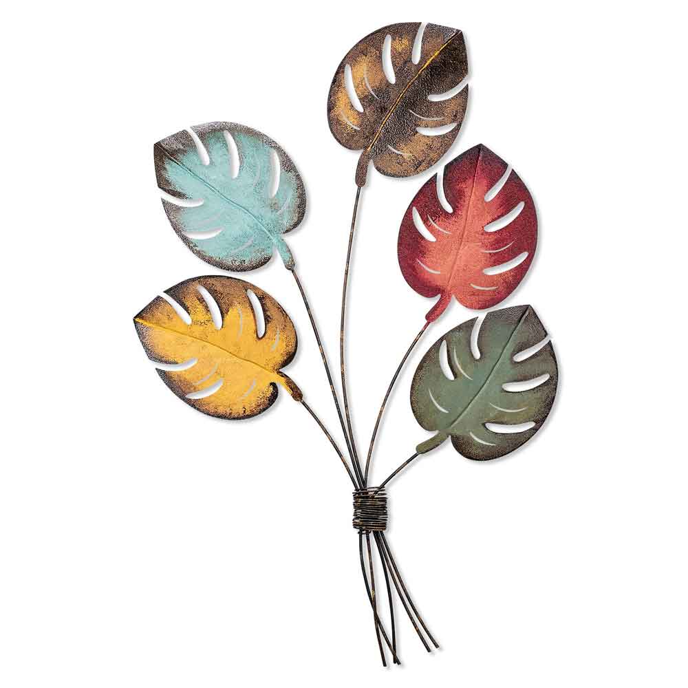 Parklane Metal Palms Bouquet Wall Art in Multicolour