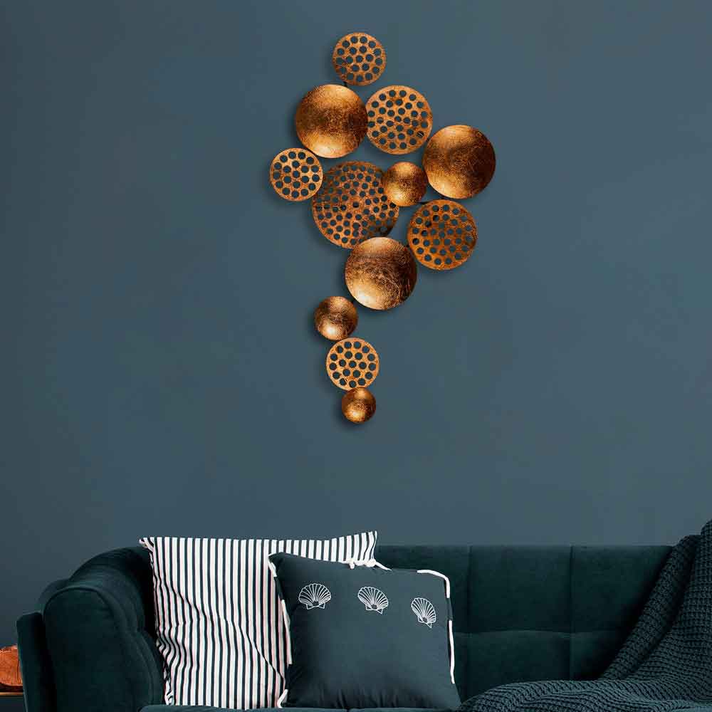 Parklane Metal Solaris Orbital Wall Art in Copper
