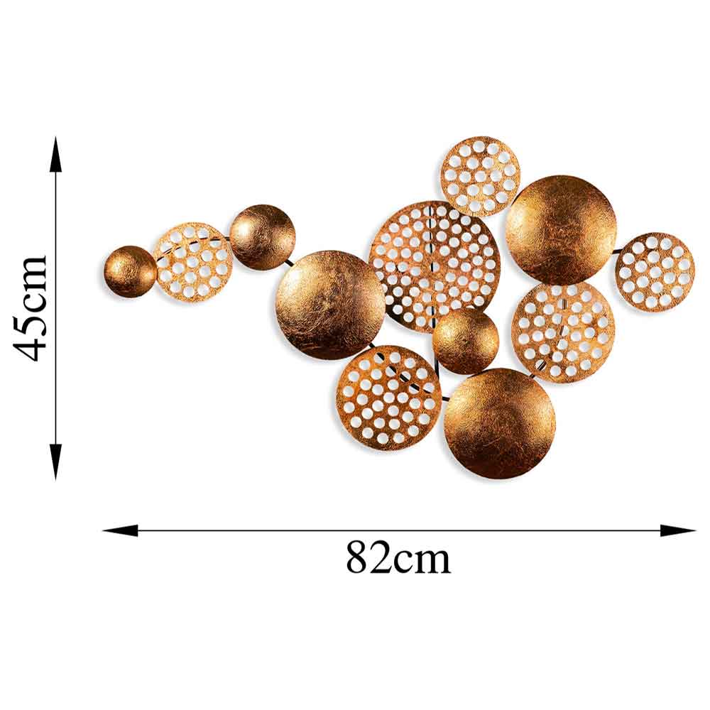 Parklane Metal Solaris Orbital Wall Art in Copper