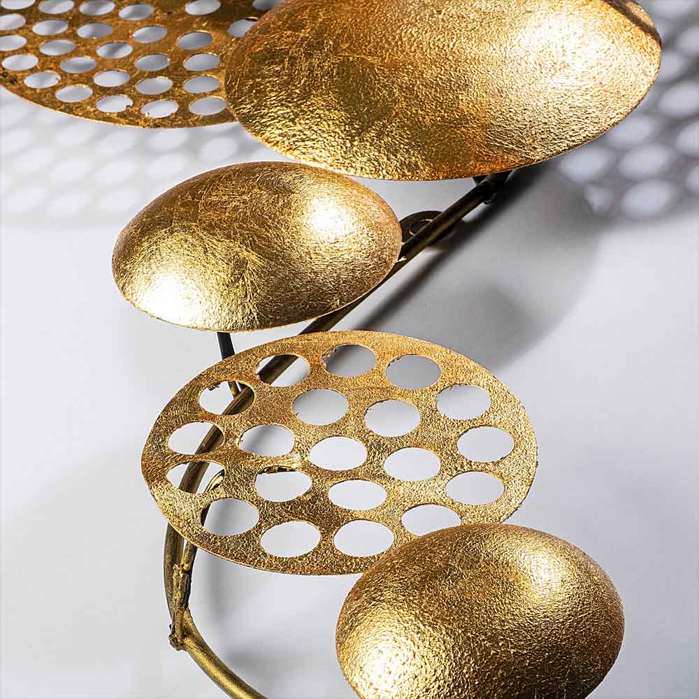 Parklane Metal Solaris Orbital Wall Art in Gold