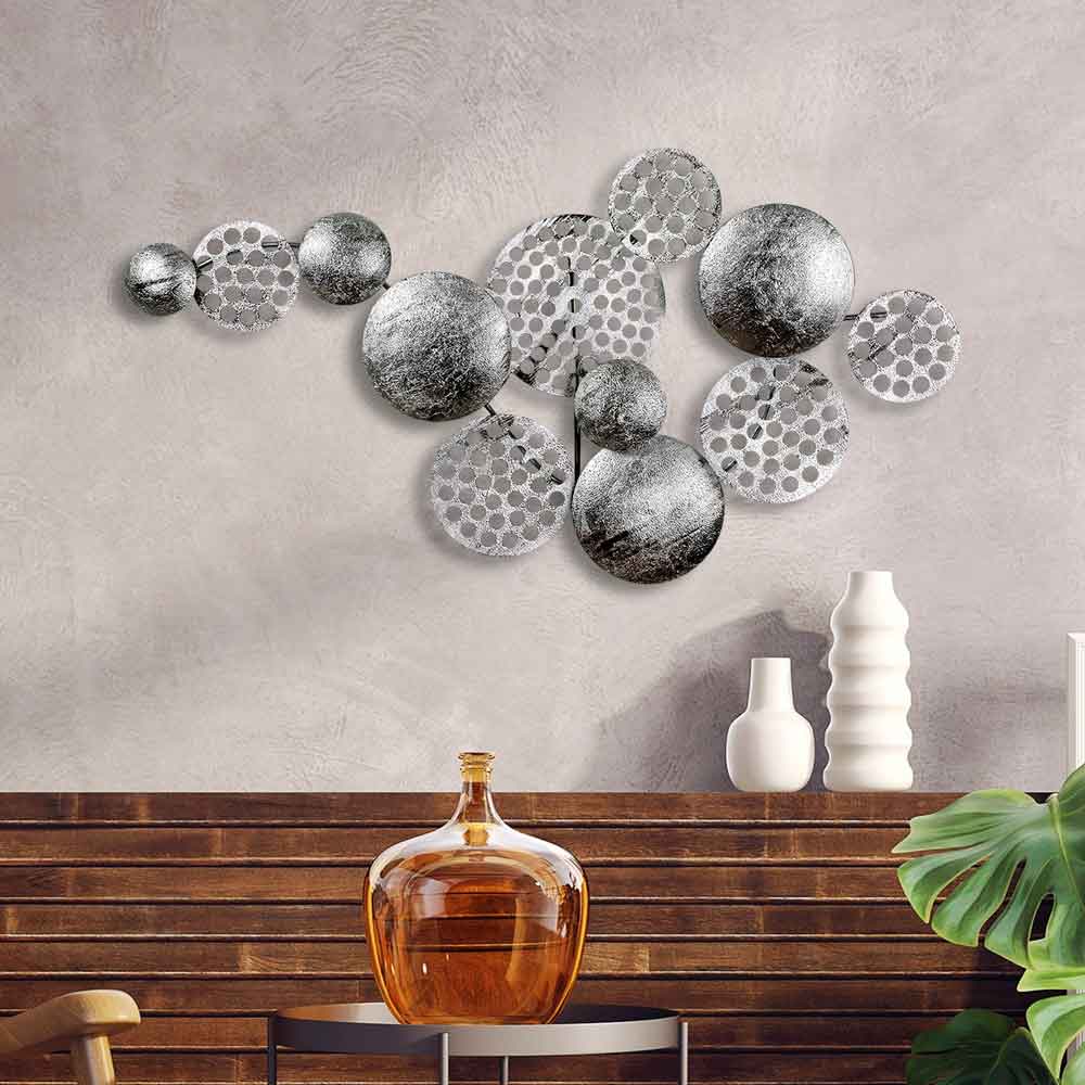Parklane Metal Solaris Orbital Wall Art in Silver
