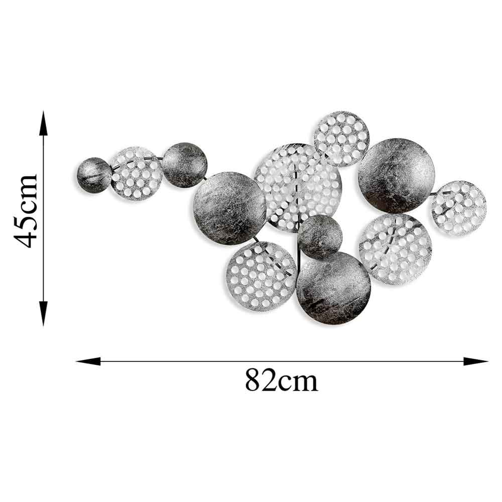 Parklane Metal Solaris Orbital Wall Art in Silver