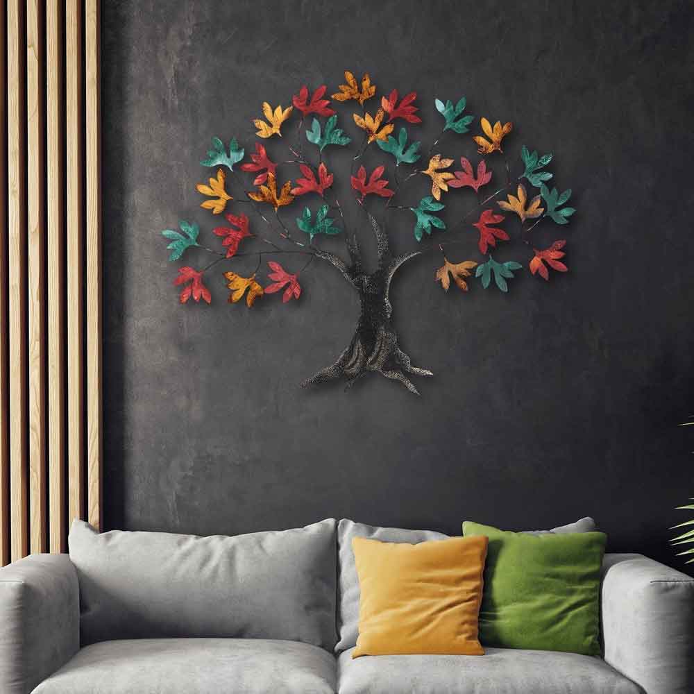 Parklane Metal Spectrum Tree Wall Art in Multicolour