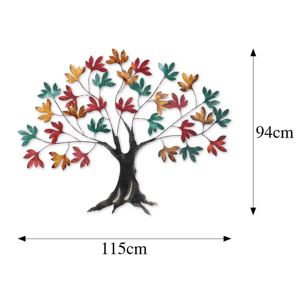 Parklane Metal Spectrum Tree Wall Art in Multicolour