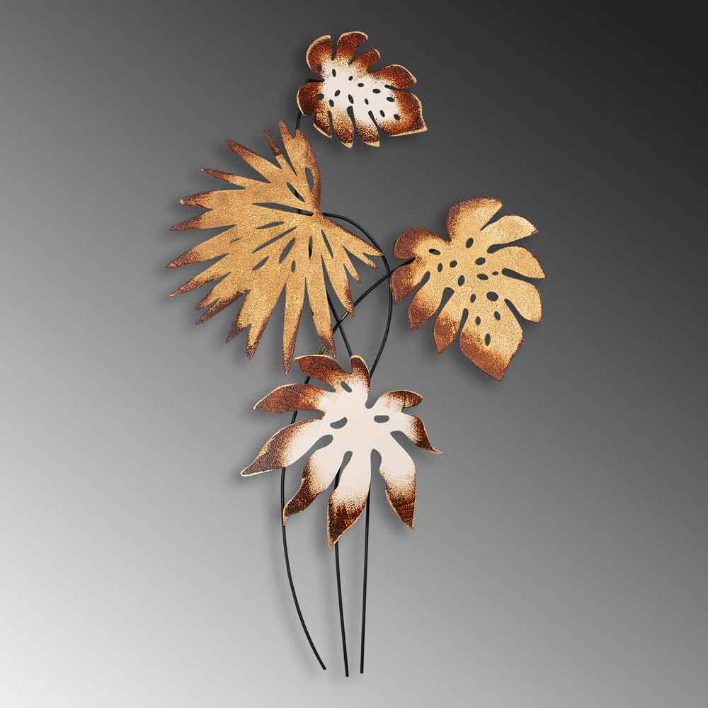 Parklane Metal Tropicana Wall Art in Brown and Gold