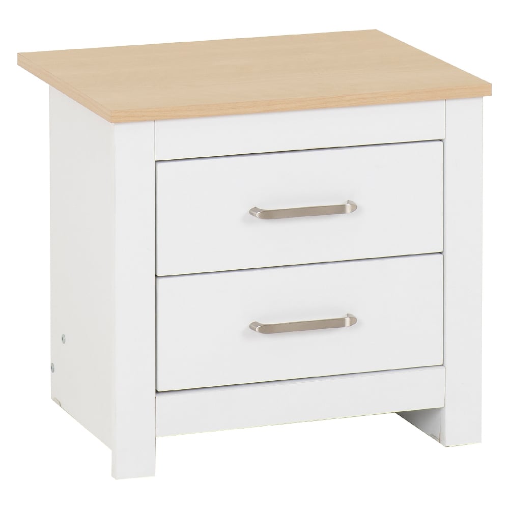 Parnu Wooden Bedroom Furniture Set With 2 Doors In White And Oak