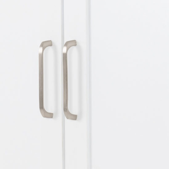 Parnu Wooden Wardrobe With 2 Doors In White And Oak