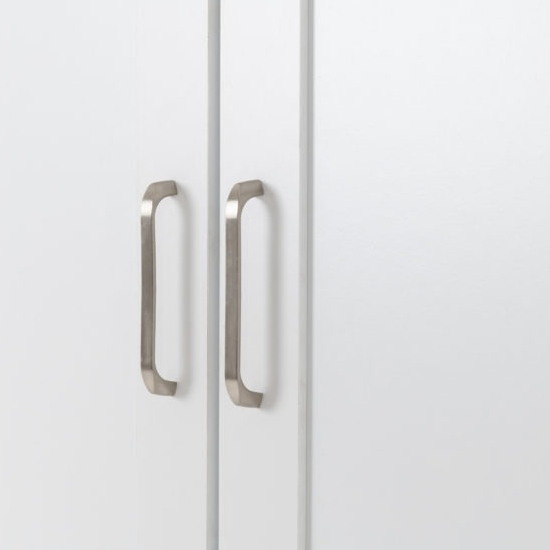 Parnu Wooden Wardrobe With 3 Doors In White And Oak