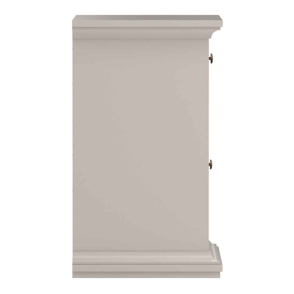Paroya Wooden Bedside Cabinet with 1 Door 1 Drawer in Cashmere