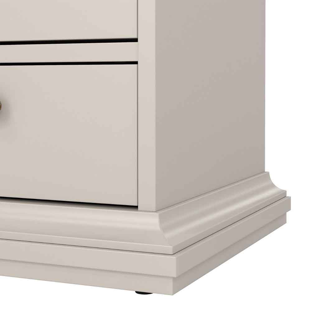 Paroya Wooden Bedside Cabinet with 2 Drawers in Cashmere