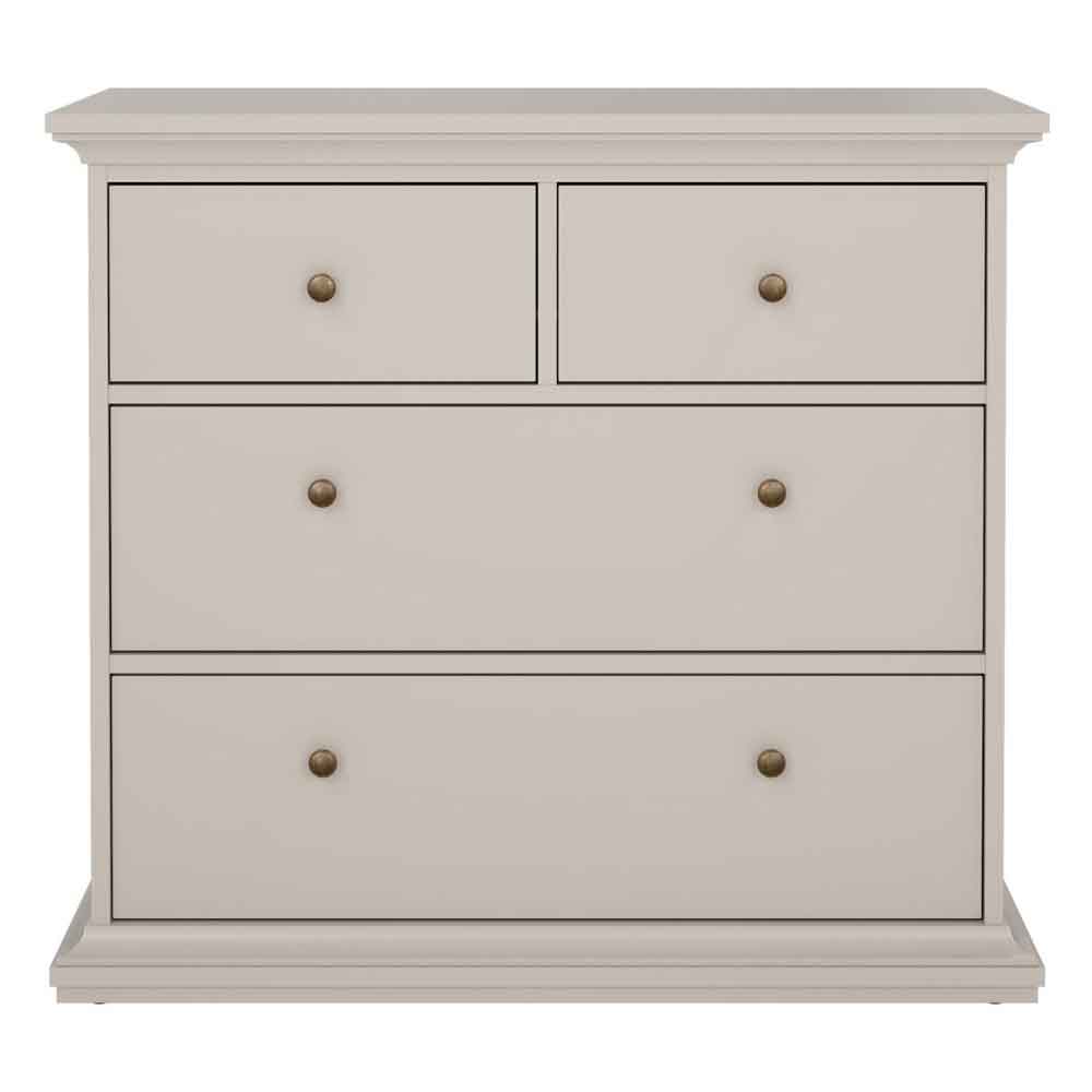 Paroya Wooden Chest of 4 Drawers in Cashmere