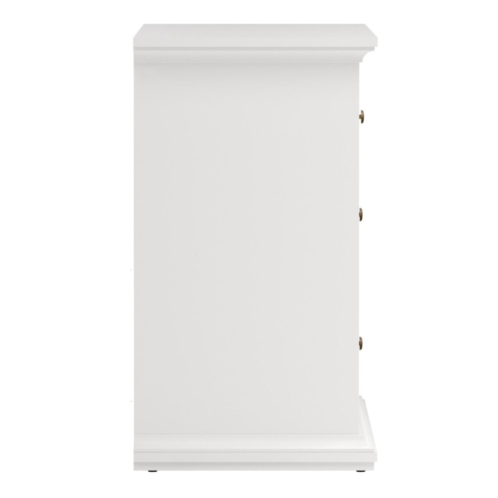 Paroya Wooden Chest Of 4 Drawers In White