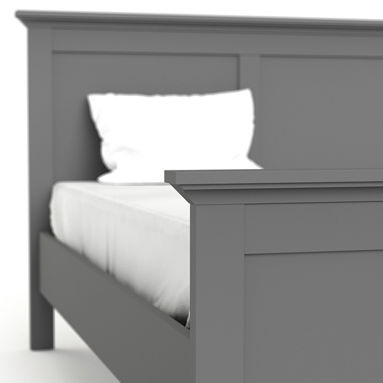 Paroya Wooden Super King Size Bed In Matt Grey_5