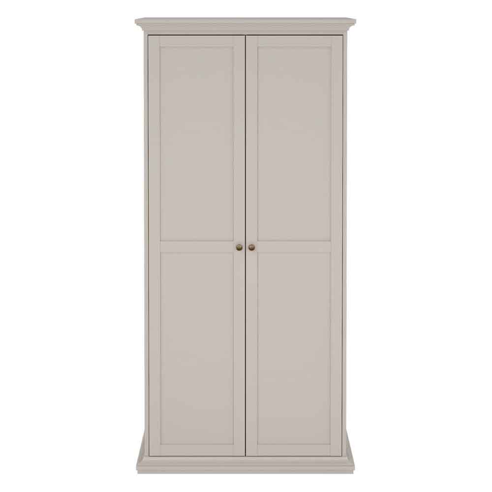 Paroya Wooden Wardrobe with 2 Doors in Cashmere