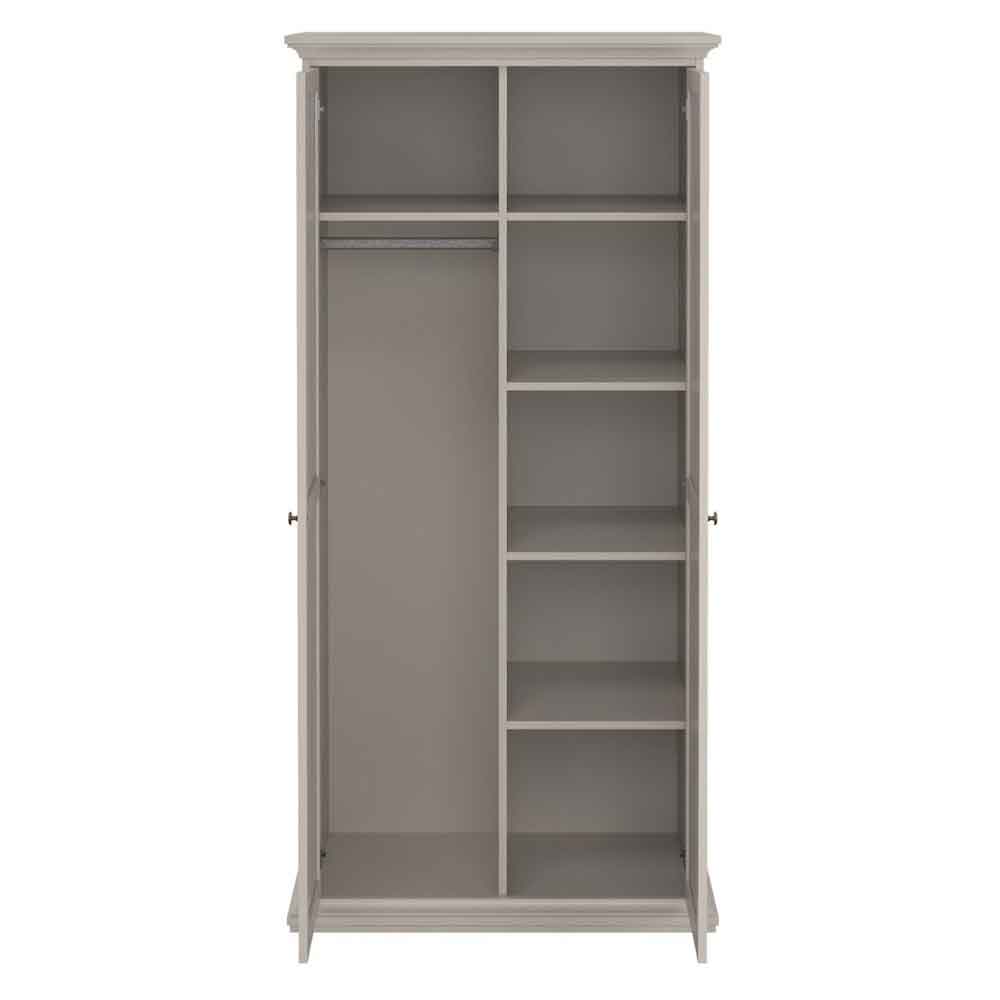 Paroya Wooden Wardrobe with 2 Doors in Cashmere