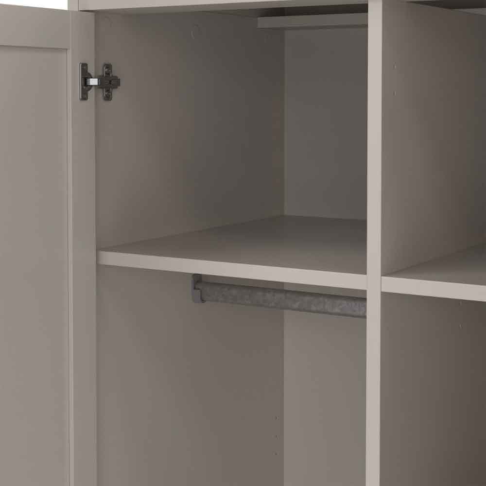 Paroya Wooden Wardrobe with 2 Doors in Cashmere