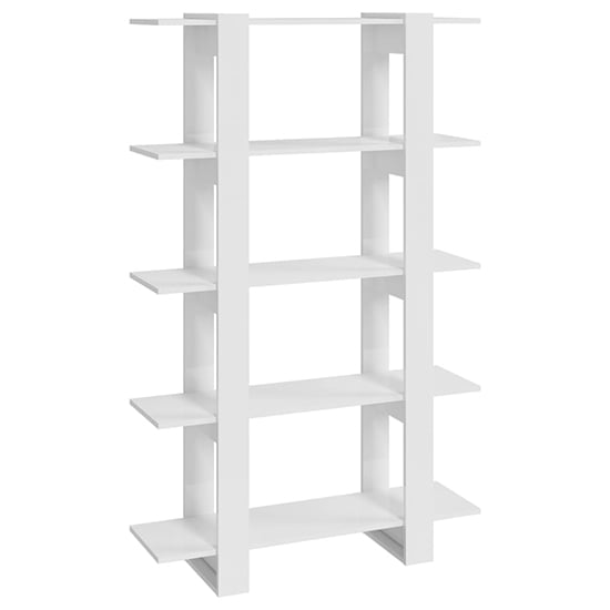 Parry High Gloss Bookcase And Room Divider In White_3