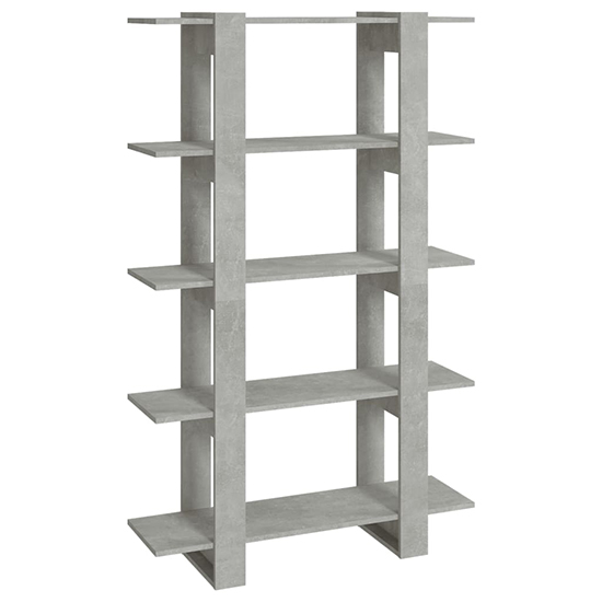 Parry Wooden Bookcase And Room Divider In Concrete Effect_3