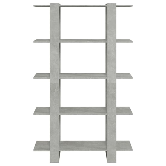 Parry Wooden Bookcase And Room Divider In Concrete Effect_4
