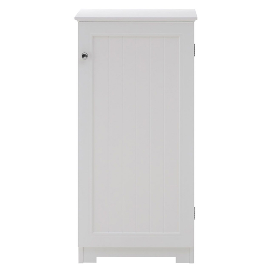 Partland Wooden Bathroom Cabinet With 1 Door In White