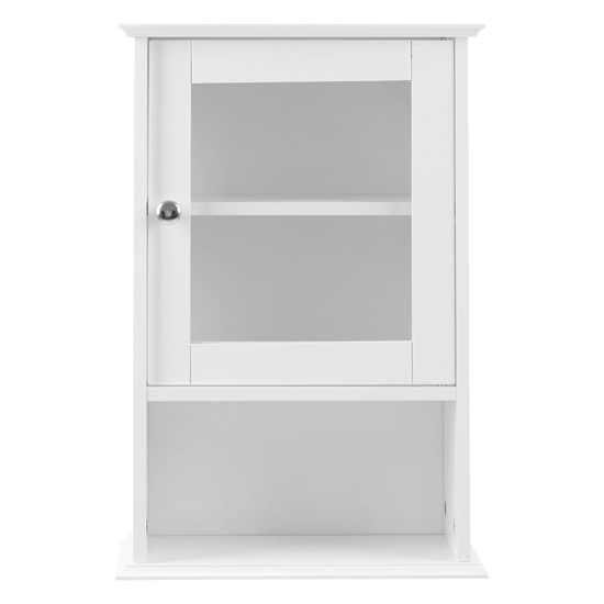 Partland Wooden Bathroom Wall Cabinet In White_3