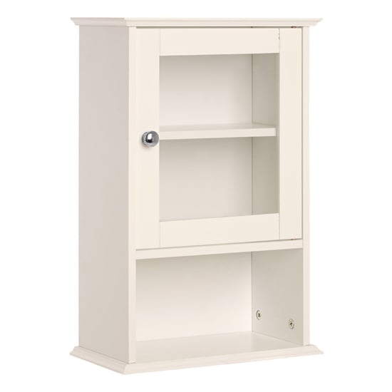 Product photograph of Partland Wooden Bathroom Wall Cabinet In White from Furniture in Fashion