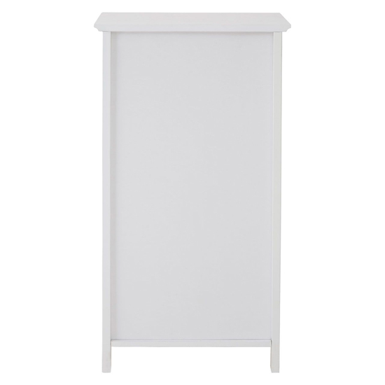Partland Wooden Floor Standing Bathroom Storage Cabinet In White_4