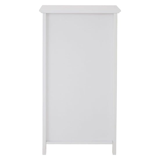 Partland Wooden Floor Standing Bathroom Storage Cabinet In White_4