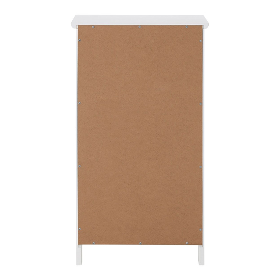 Partland Wooden Floor Standing Bathroom Cabinet In White_4