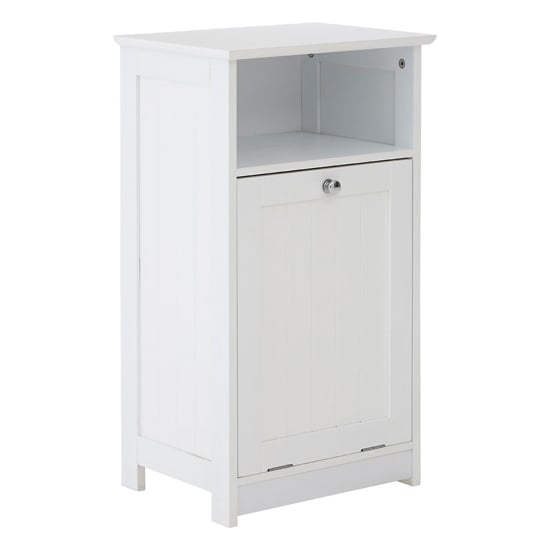 Partland Wooden Floor Standing Bathroom Cabinet In White