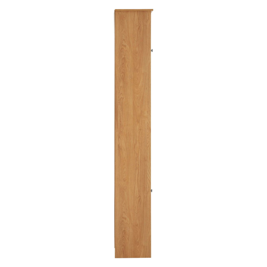 Partland Wooden Floor Standing Tall Bathroom Cabinet In Oak