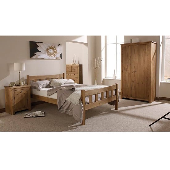 Read more about Pascal wooden single bed in pine finish