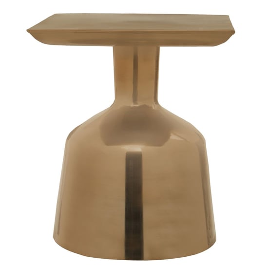 Paso Square Metal Side Table In Gold_2