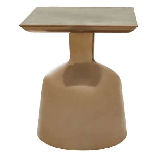 Paso Square Metal Side Table In Gold_3