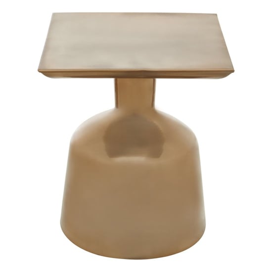 Paso Square Metal Side Table In Gold_4